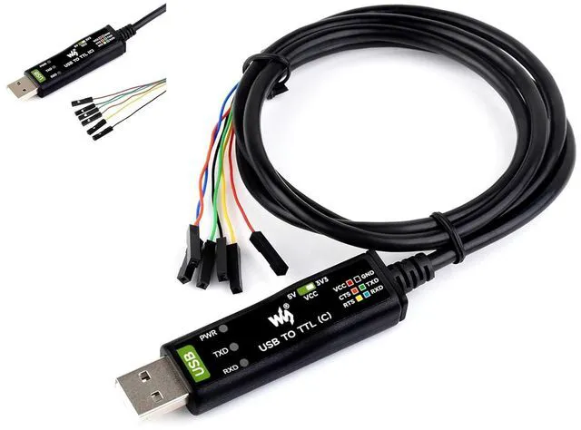 Main image of Industrial USB to TTL Converter 6pin Serial Cable 1M Length, Original FT232RNL C