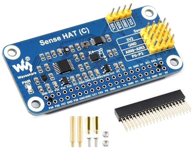 Main image of Sense HAT (C) for Raspberry Pi 4B/3B+/3B/2B/A+ /Zero/Zero W/Zero 2W/2WH, Onboard