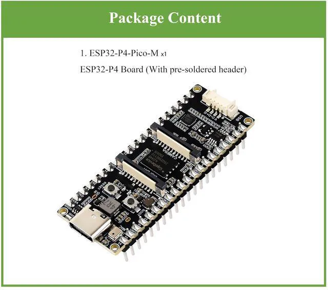 Alt view image 2 of 7 - ESP32-P4-Pico Development Board with Pre-Soldered Header, Based On ESP32-P4, RIS