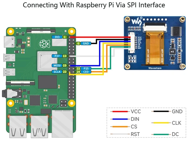 Alt view image 5 of 7 - 1.54inch OLED Display Module 128 × 64 Pixels, Embedded SSD1309 Driver Chip, SPI