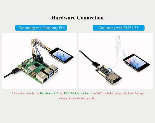 Alt view image 6 of 7 - 2inch IPS Touch Screen Compatible with Raspberry Pi 5/4B/3B+/3B/Pi Zero/Zero W/P