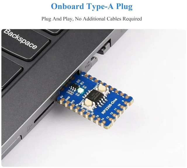 Alt view image 4 of 7 - RP2350-One Pico-Like MCU Board, 4MB Flash MCU Board Based On RP2350A Dual-Core &