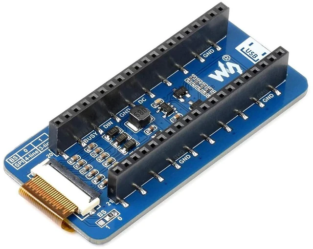 Alt view image 3 of 7 - 2.13inch E-Paper Display Module for Raspberry Pi Pico, 250x122 Pixe E-Ink Screen
