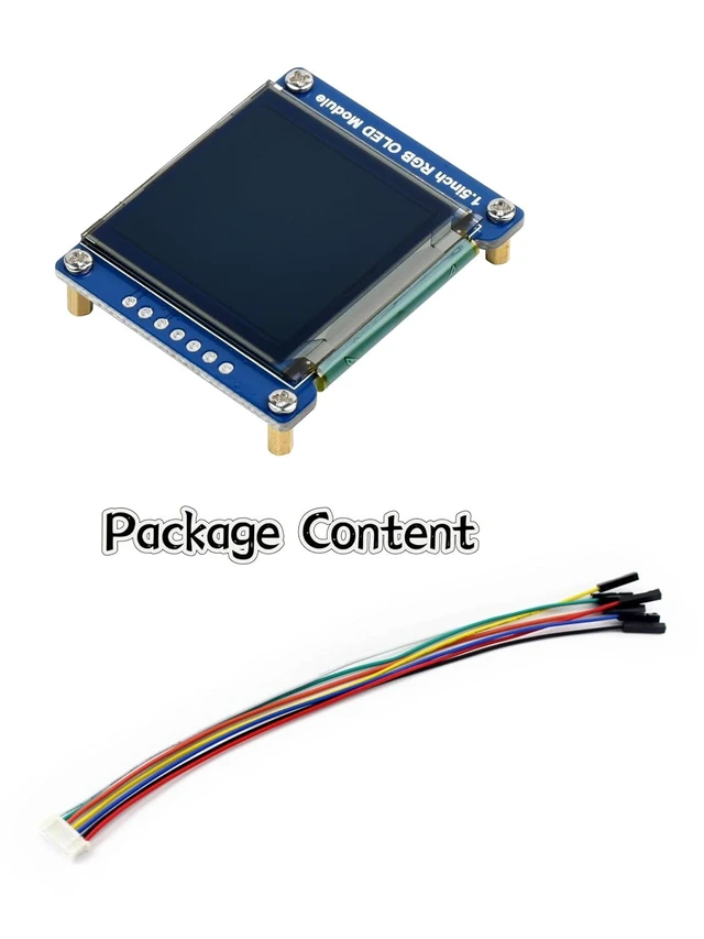 Alt view image 7 of 7 - 1.5inch RGB OLED Display Module 128×128 Pixels, 65K RGB Display Colors, SPI Inte
