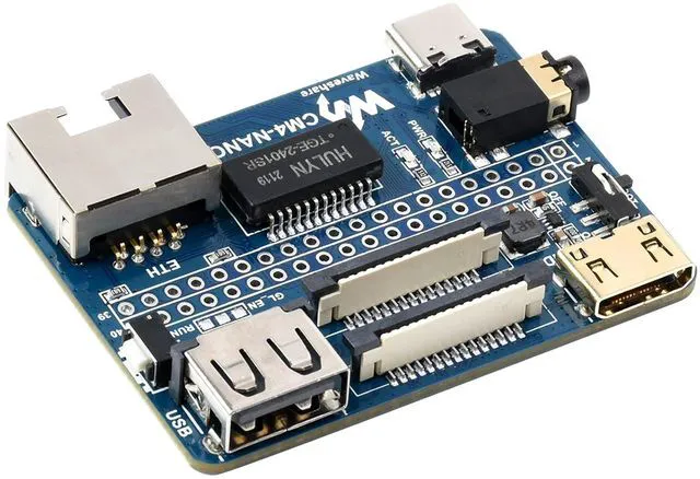 Alt view image 5 of 7 - Nano Base Board (B) for Compute Module 4 Lite/eMMC,with Raspberry Pi 40PIN GPIO