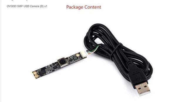 Alt view image 6 of 7 - OV5693 5MP USB Camera (B), Fixed-Focus,Auto Focusing, USB2.0 Port, Supports 1080