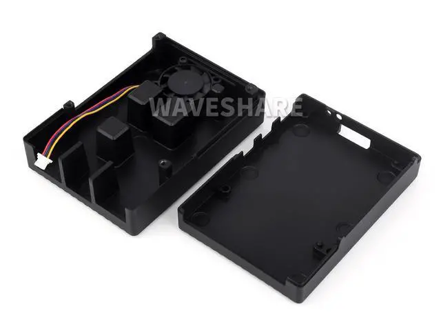 Alt view image 2 of 7 - Aluminum Case for Raspberry Pi 5, Pi Case with Built-in Cooling Fan and Heatsink