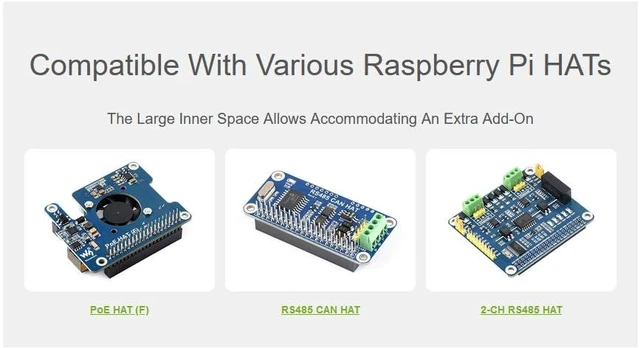 Alt view image 5 of 7 - DIN Rail ABS Case for Raspberry Pi 5, Supports DIN Rail Mount, Compatible with V