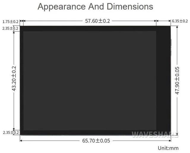 Alt view image 7 of 7 - 2.8inch DPI LCD for Raspberry Pi 5/ 4B/Raspberry Pi 3B+/3B/2B/Raspberry Pi Zero