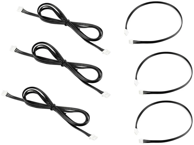 Main image of 6PCS 3PIN Servo Cable, Compatible with ST/SC/CF Series Servos, (3 x 900mm / 90cm