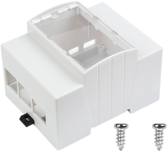 Main image of Raspberry Pi 4 Case, DIN Rail ABS Case for Raspberry Pi 4, Large Inner Space, In