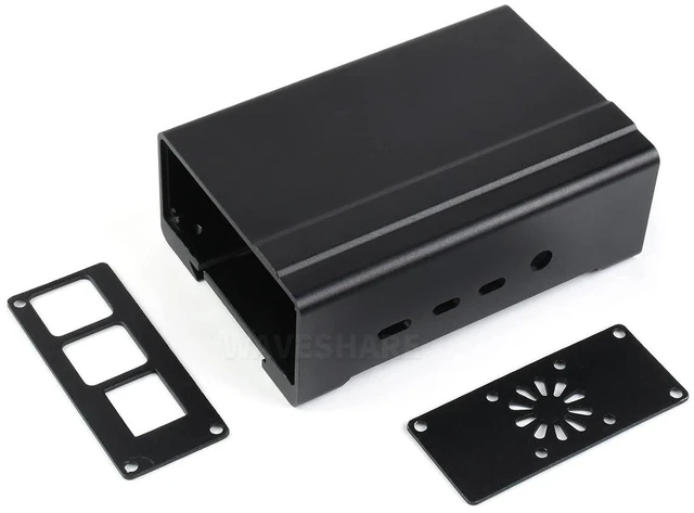 Alt view image 2 of 3 - Raspberry Pi 4 Case,DIN Rail Aluminum Case/Enclosure for Raspberry Pi 4 Model B,