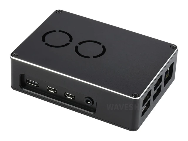 Alt view image 2 of 4 - Raspberry Pi 4 Case with Dual Cooling Fan, Dull-Polish Surface Enclosure for Ras