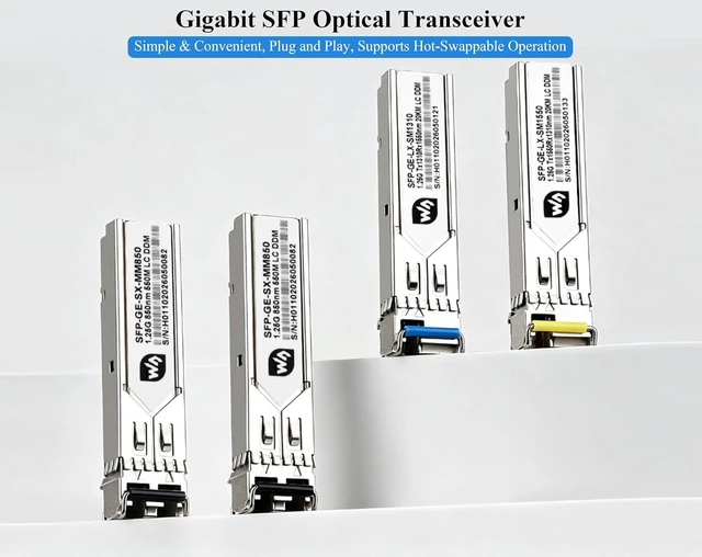 Alt view image 3 of 6 - LC Connector Gigabit SFP Optical Transceiver, Multi-Mode Dual-Fiber