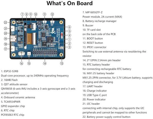Alt view image 6 of 7 - ESP32-S3 2.8inch Capacitive Display Development Board, ESP32 with 2.8inch IPS To