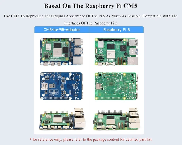 Alt view image 6 of 7 - CM5 to Pi 5 Adapter Board, Alternative Solution for Raspberry Pi 5, Onboard Audi