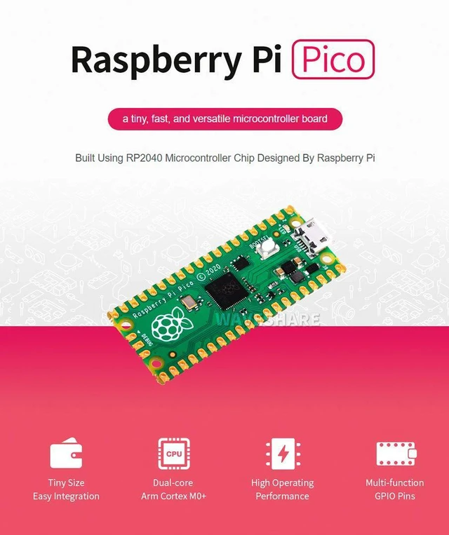 Alt view image 3 of 7 - Colorful Header Pre-Soldered Raspberry Pi Pico,Pico with Pre-Soldered Color Head