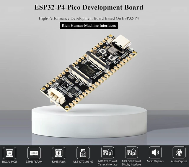 Alt view image 3 of 7 - ESP32-P4-Pico Development Board, Based On ESP32-P4, with RISC-V Dual-core and Si