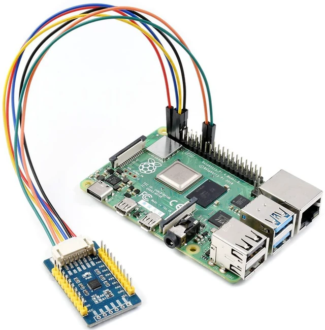 Alt view image 3 of 7 - AW9523B IO Expansion Board for Raspberry Pi/Micro:bit/Ardu/STM32, I2C Interface,