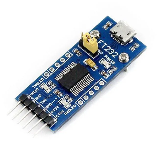 Alt view image 3 of 7 - FT232 USB UART Board (Micro), USB to TTL Serial Converter Adapter Module Onboard