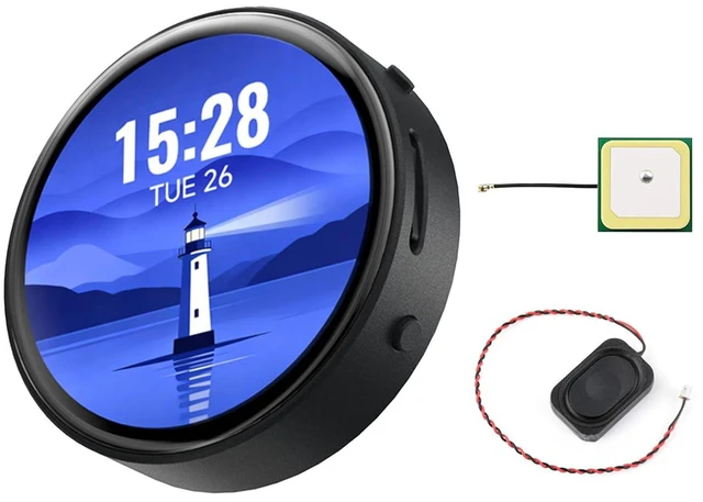 Main image of Tuya T5-E1 1.75inch AMOLED Round Development Board, 466 × 466 Pixels, Supports T