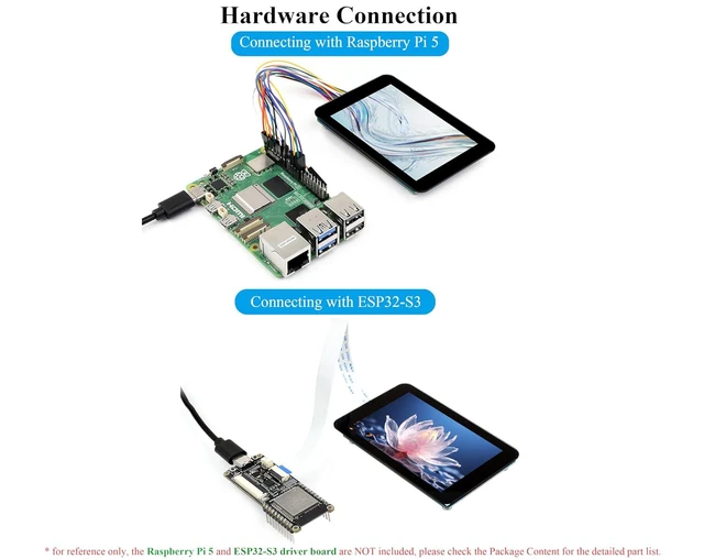 Alt view image 7 of 7 - 3.5inch Touch Screen Compatible with Raspberry Pi 5/4B/3B+/3B/Pi Zero/Zero W/Pi