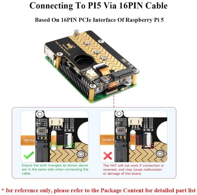 Alt view image 6 of 7 - PCIe to M.2 Adapter Board Compatible with Raspberry Pi 5, PCIe to M.2 M Key Boar