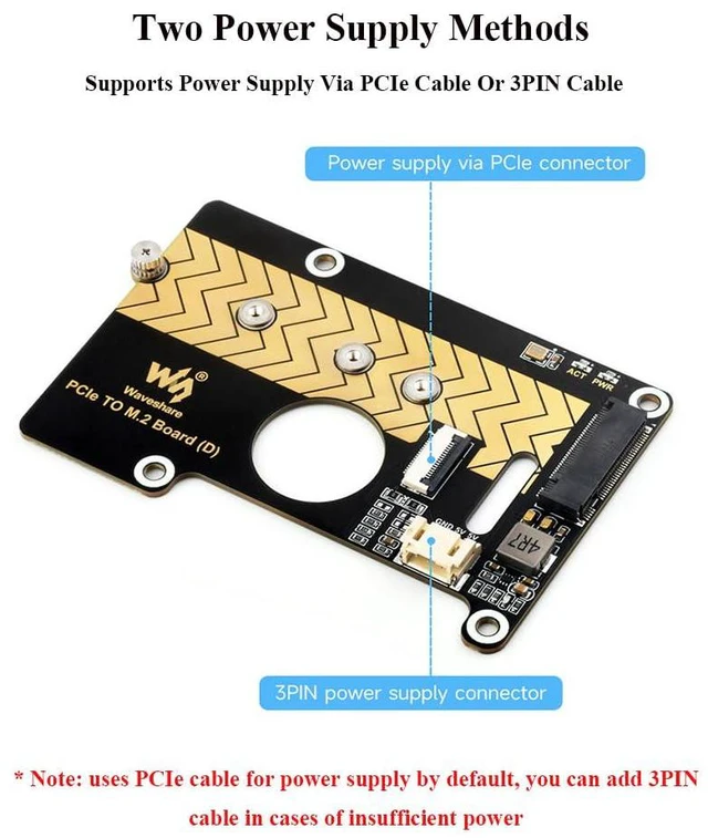 Alt view image 7 of 7 - PCIe to M.2 Adapter Board Compatible with Raspberry Pi 5, PCIe to M.2 M Key Boar
