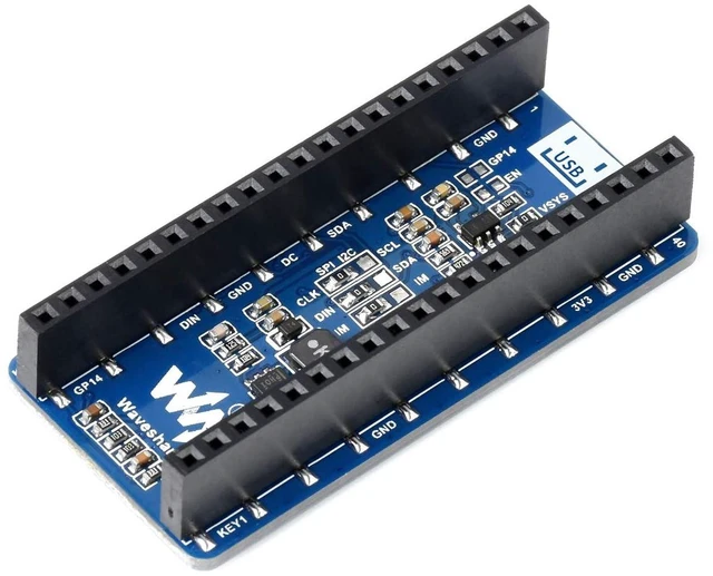 Alt view image 2 of 6 - 1.3inch OLED Display for Raspberry Pi Pico, 64×128 Pixels 4-Wire SPI and I2C Int
