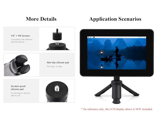 Alt view image 5 of 7 - Portable Mini Tripod, Compatible with 1/4 and M4 Interfaces, Suitable for Vario
