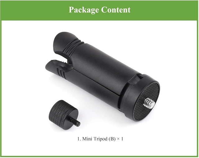 Alt view image 7 of 7 - Portable Mini Tripod, Compatible with 1/4 and M4 Interfaces, Suitable for Vario
