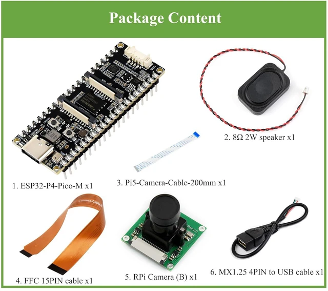 Alt view image 2 of 7 - ESP32-P4-Pico Development Board with Pre-Soldered Header, Based On ESP32-P4, Ric