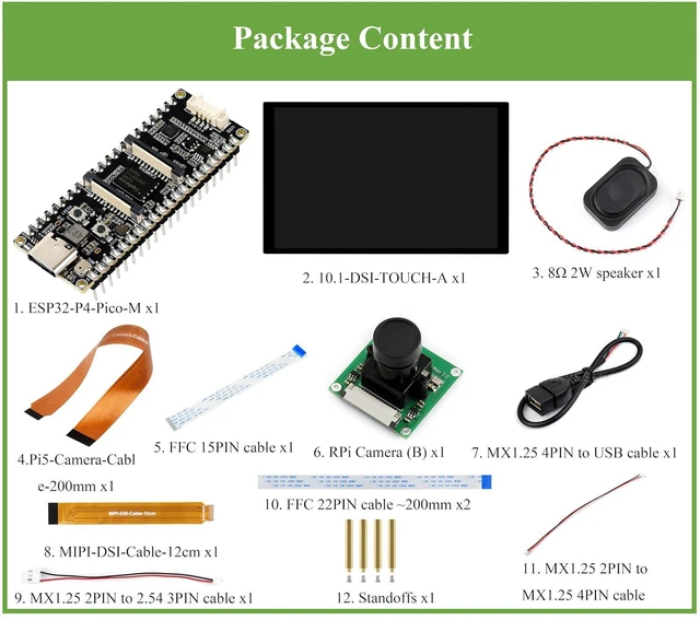 Alt view image 2 of 7 - ESP32-P4-Pico Development Board, Based On ESP32-P4, Rich Human-Machine Interface