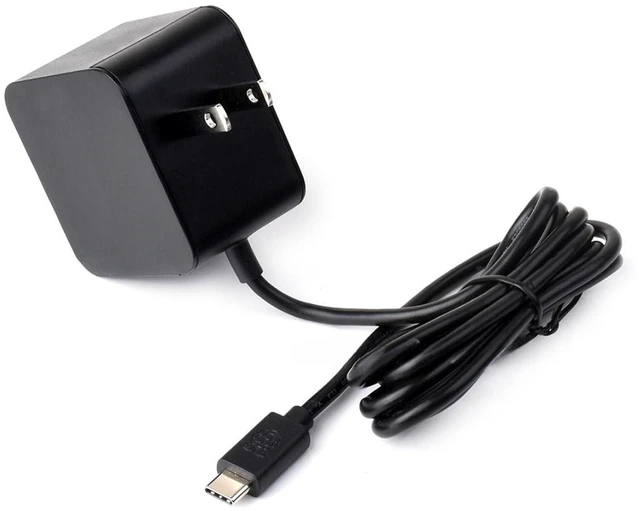 Alt view image 4 of 6 - Official Pi5 Power Supply, 27W USB Type-C Power Supply for Raspberry Pi 5, US Pl