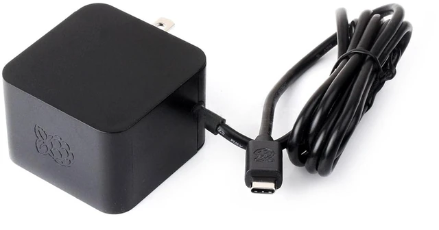 Alt view image 5 of 6 - Official Pi5 Power Supply, 27W USB Type-C Power Supply for Raspberry Pi 5, US Pl