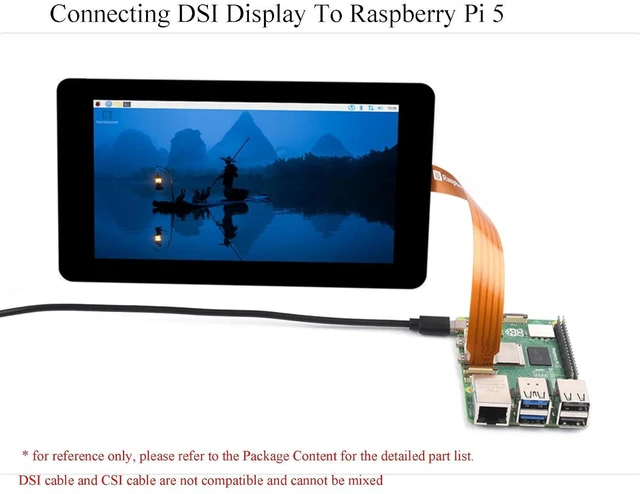 Alt view image 4 of 6 - Official DSI FPC Flexible Cable Compatible with Raspberry Pi 5 4GB/8GB, 22Pin to