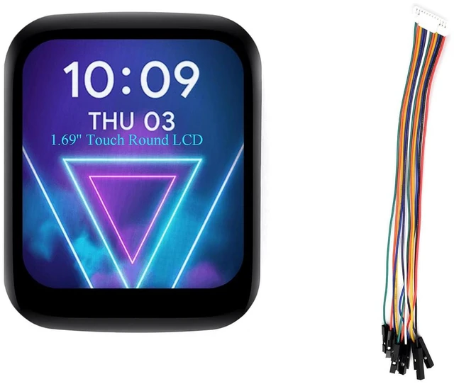 Main image of 1.69inch Touch LCD Round Corner Display Module Compatible with Raspberry Pi 5/4B