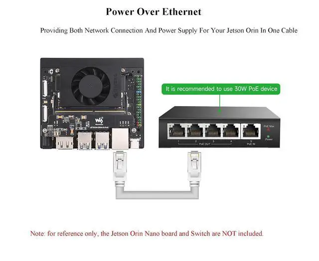 Alt view image 5 of 7 - PoE Expansion Board for Jetson Orin Nano and Jetson Orin NX, 802.3af-Compliant P