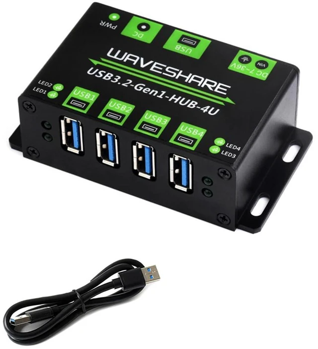 Main image of 4-CH USB 3.2 Gen1 HUB, 4X Extended USB 3.2 Gen1 Ports, USB 3.2 Gen1 5Gbps Ultra-