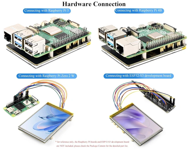 Alt view image 7 of 7 - 3.5inch Resistive Touch Display Compatible with Pi 5/4B/3B+/3B/Pico W/Pico 2W/ E