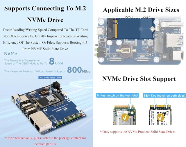 Alt view image 6 of 7 - Dual Ethernet Base Board Compatible with Raspberry Pi Compute Module 5, Supports
