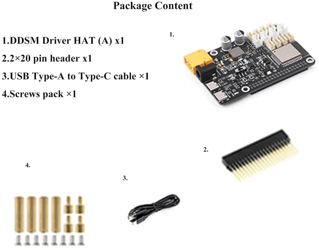 Alt view image 2 of 7 - DDSM Hub Motor Driver Board Direct Drive Servo Motor Driver Board,ESP32 and Cont