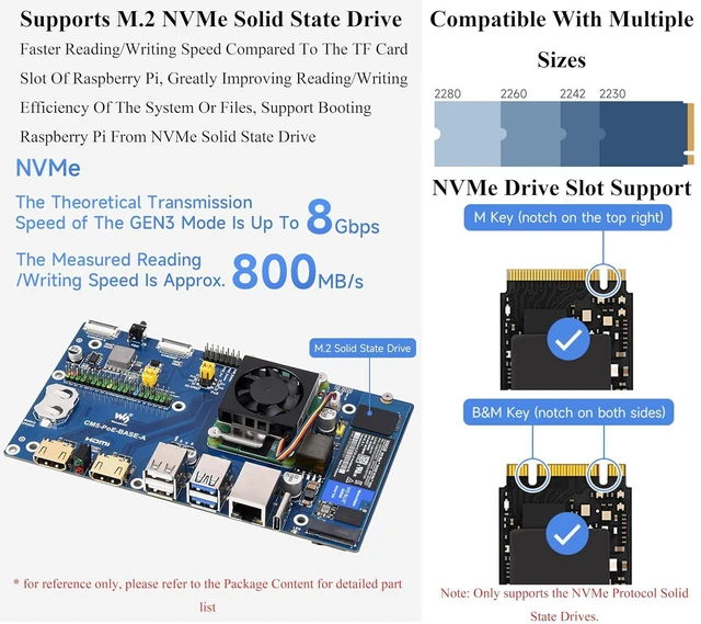 Alt view image 4 of 7 - Compute Module 5 IO Board with PoE Feature for Compute Module 5 Lite/eMMC, Suppo