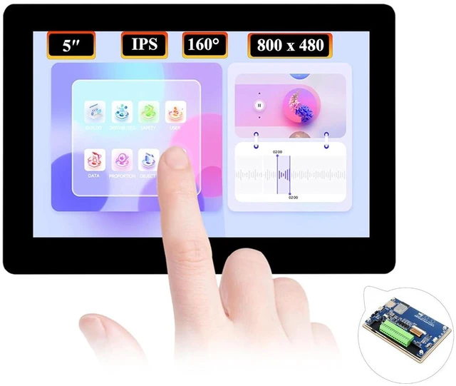 Main image of ESP32-S3 5inch Capacitive Touch Display 800x480 Based on ESP32-S3 Microcontrolle