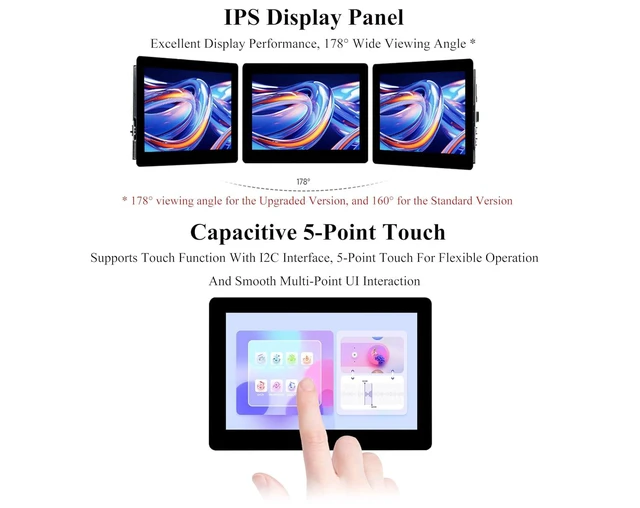 Alt view image 4 of 7 - ESP32-S3 5inch Capacitive Touch Display 800x480 Based on ESP32-S3 Microcontrolle