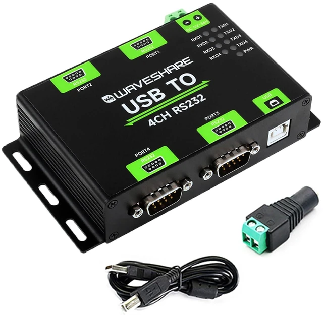Main image of Industrial Isolated USB to 4-Ch RS232 Converter USB to Serial Adapter with Origi