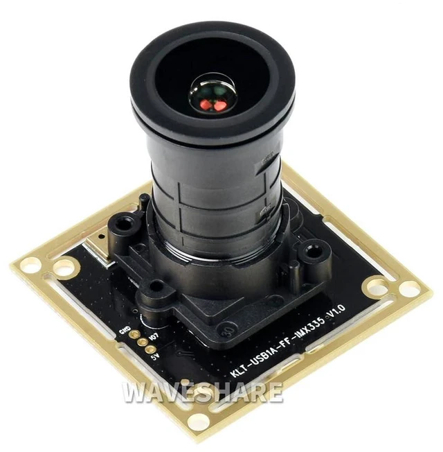 Alt view image 2 of 7 - IMX335 5MP USB Camera (A) Large Aperture 106° Field of View, 2K Video Recording,