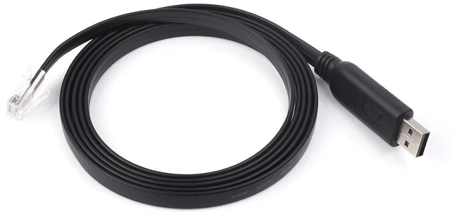 Main image of Industrial USB to RJ45 Console Cable, with Original FT232RL Chip, USB Type A to