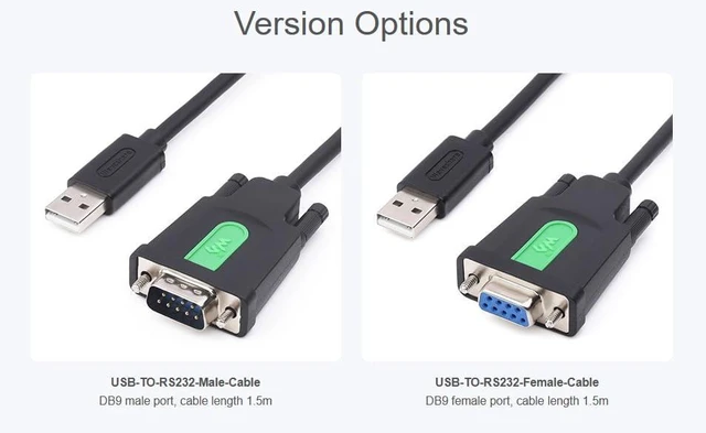 Alt view image 3 of 7 - Industrial USB to RS232 Serial Adapter Cable, with Original FT232RL Chip, USB Ty