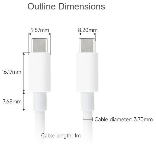 Alt view image 7 of 7 - Type-C to Type-C 100W Fast Charging Data Cable 5A Simultaneous Charging and Data